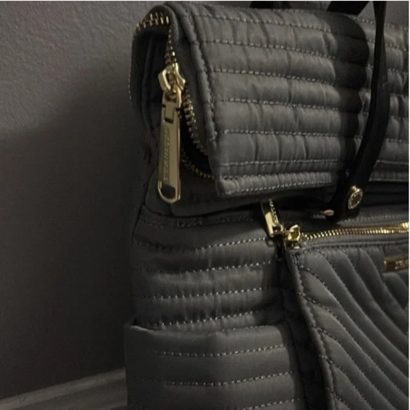 Steve Madden Nylon Quilted Backpack Travel Bag - Picture 4 of 10